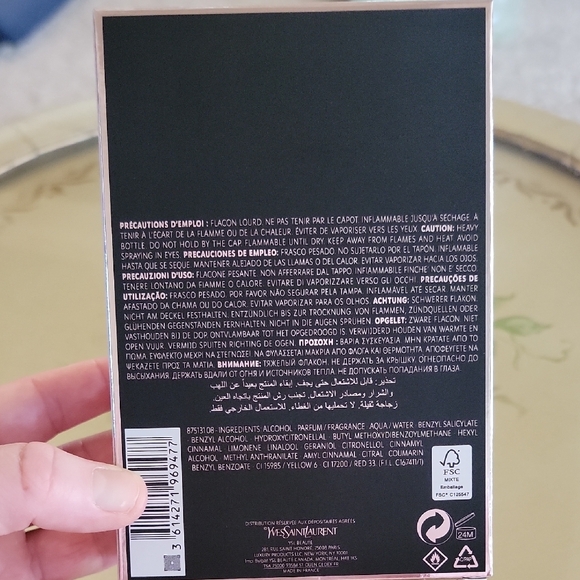 Yves Saint Laurent Black Opium Glitter Bottle 5 Fl. Oz (NIB) - Picture 5 of 10